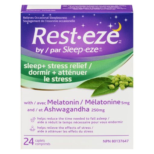 Picture of REST-EZE BY SLEEP-EZE SLEEP + STRESS RELIEF CAPLETS 24S