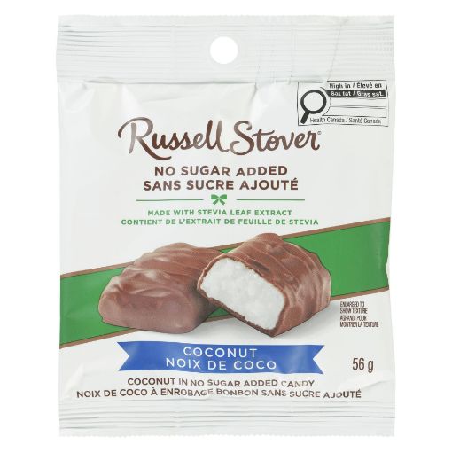Picture of RUSSELL STOVER NSA MILK COCONUT BAG 56GR