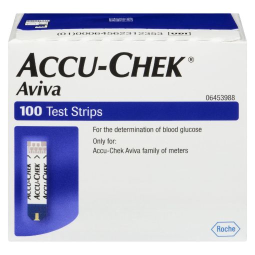 Picture of ACCU CHEK AVIVA TEST STRIPS 100S                                           