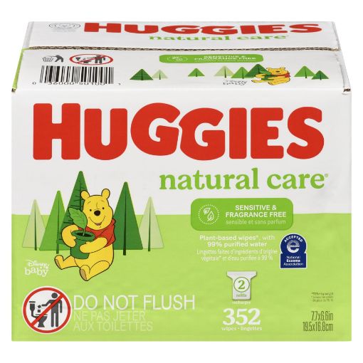Picture of HUGGIES NATURAL CARE WIPES - UNSCENTED - REFILL 352S