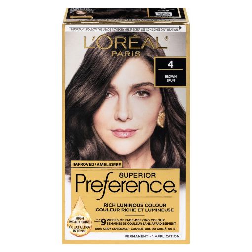 Picture of LOREAL PREFERENCE HAIR COLOUR - BROWN #4                                   