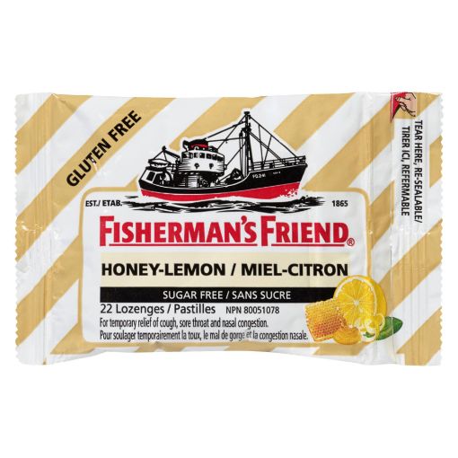 Picture of FISHERMANS FRIEND LOZENGES - HONEY LEMON SUCROSE FREE 22S