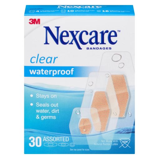 Picture of 3M NEXCARE BANDAGE -  CLEAR W/PROOF 388-30-CA ASST 30S