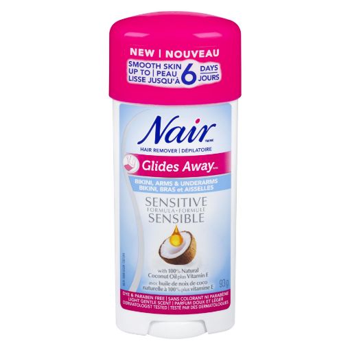 Picture of NAIR GLIDE AWAY SENSITIVE 100% NATURAL COCONUT OIL and VIT E 93GR