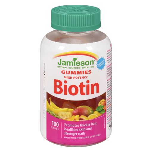 Picture of JAMIESON BIOTIN GUMMIES 1250MCG 100S                                       