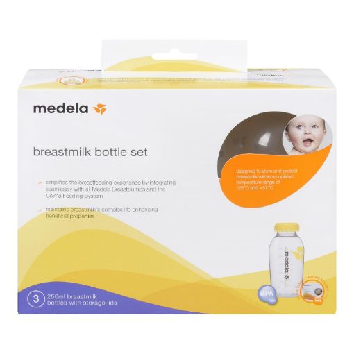 Picture of MEDELA BREASTMILK BOTTLE - SET 250ML 3S                