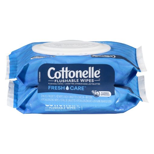 Picture of COTTONELLE FRESH CARE FLUSHABLE CLEANSING CLOTHS REFILL 84S