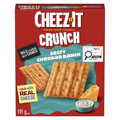 Picture of CHEEZIT CRACKER - ZESTY CHEDDAR RANCH 191GR                                