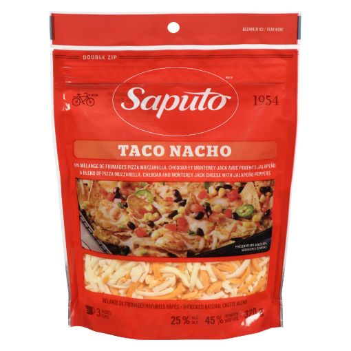 Picture of SAPUTO TACO NACHO SHREDDED CHEESE 320GR                                    
