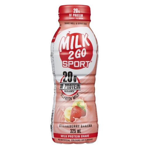 Picture of 2GS SPORT STRAWBERRY BANANA MILK 325ML                                     