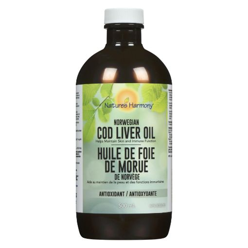 Picture of NATURES HARMONY COD LIVER OIL PLAIN NORWEGIAN 500ML                        