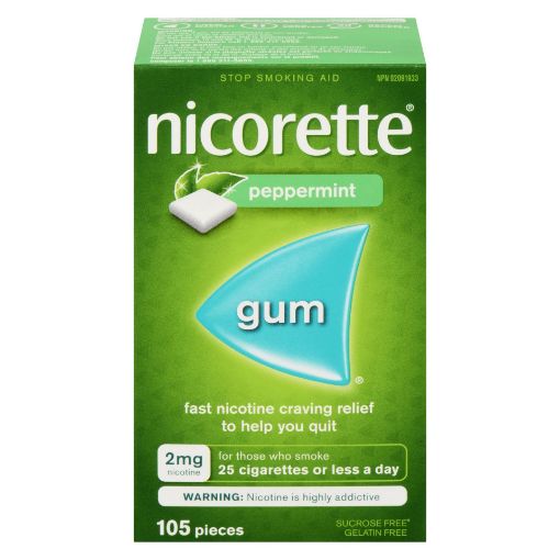 Picture of NICORETTE GUM - ULTRA FRESH MINT 2MG 105S
