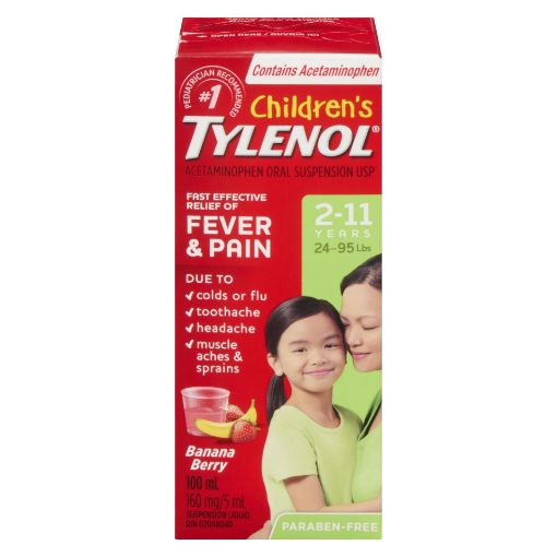 Picture of TYLENOL CHILDRENS - BANANA BERRY 100ML