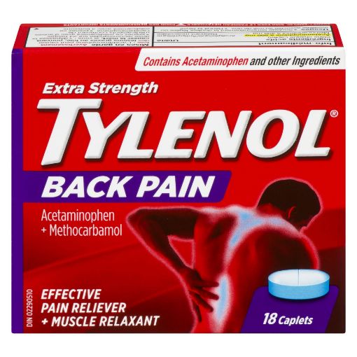 Picture of TYLENOL  ACETAMINOPHEN BACK PAIN CAPLET 18S                                