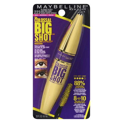 Picture of MAYBELLINE VOLUM EXPRESS COLOSSAL BIG SHOT MASCARA - BLACKEST BLACK 9.2ML  