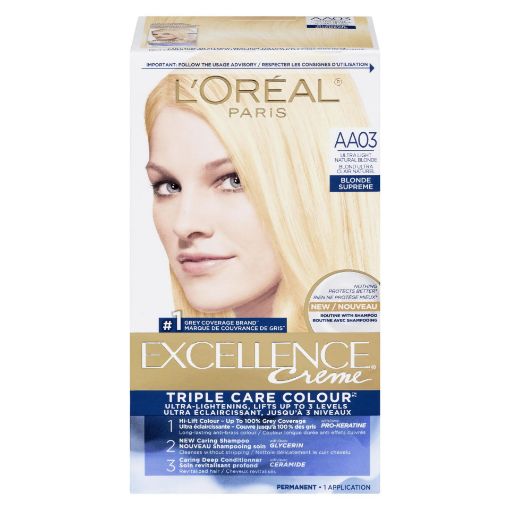 Picture of LOREAL EXCELLENCE HAIR COLOUR - ULTRA LIGHT NATURAL BLONDE #AA03           