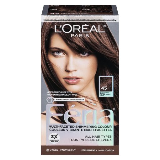Picture of LOREAL FERIA HAIR COLOUR - FRENCH ROAST #45                                