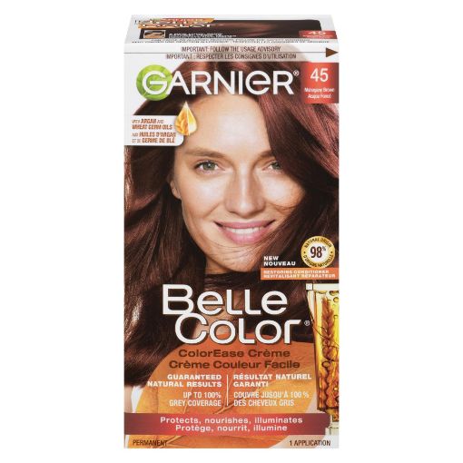Picture of GARNIER BELLE COLOR HAIR COLOUR - MAHOGANY BROWN #45                       