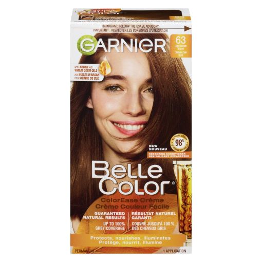Picture of GARNIER BELLE COLOR HAIR COLOUR - LIGHT GOLDEN BROWN #63                   