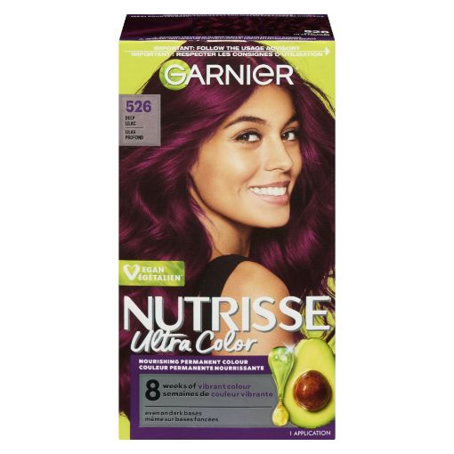 Picture of GARNIER NUTRISSE ULTRA COLOR HAIR COLOUR - DEEP LILAC 526                  