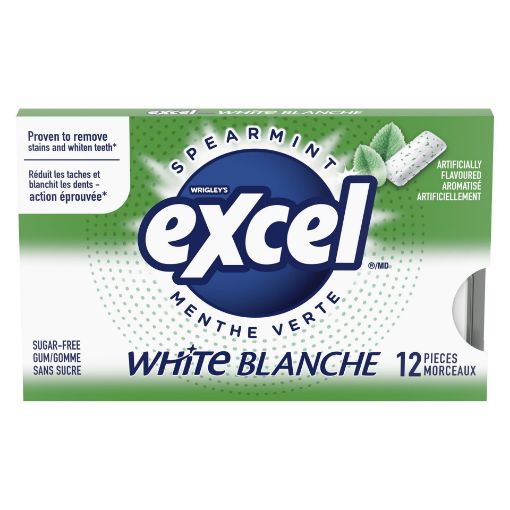 Picture of EXCEL WHITE GUM - SPEARMINT 12S