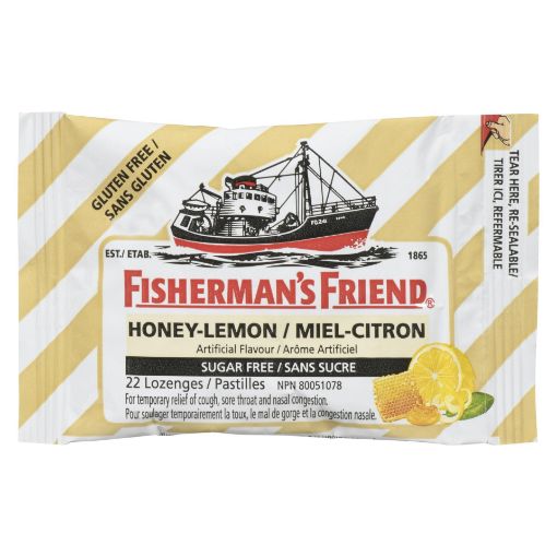 Picture of FISHERMANS FRIEND LOZENGES - HONEY LEMON SUCROSE FREE 22S
