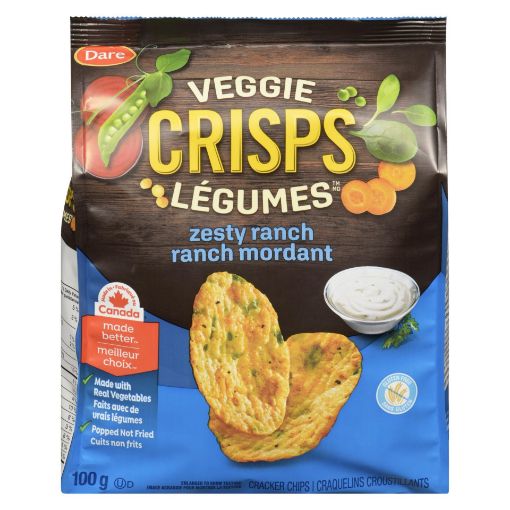 Picture of DARE VEGGIE CRISPS - ZESTY RANCH 100GR