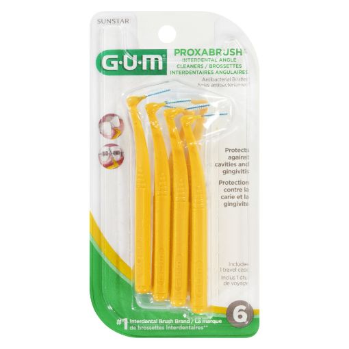Picture of GUM PROXABRUSH INTERDENTAL CLEANERS - ANGLED 6S