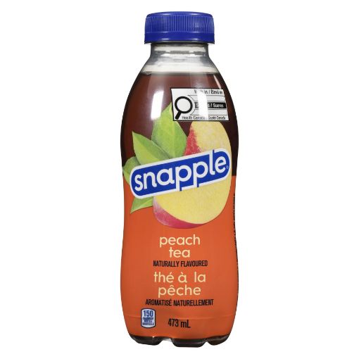 Picture of SNAPPLE PLASTIC BOTTLE - PEACH TEA 473ML                 