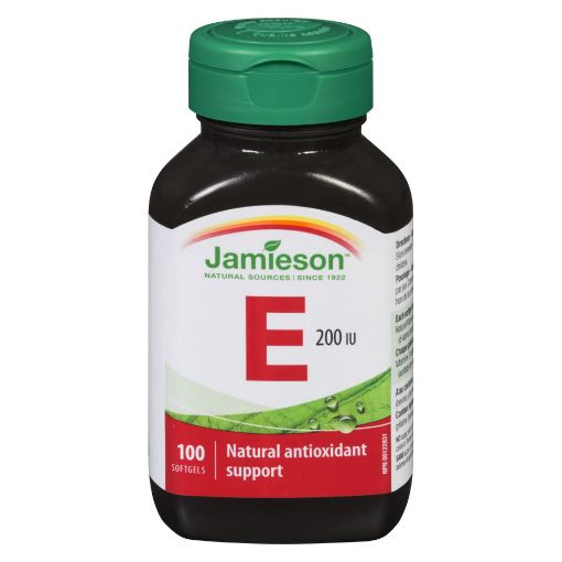 Picture of JAMIESON VIT E NATURAL SOFTGEL CAPSULE 200IU 100S                          