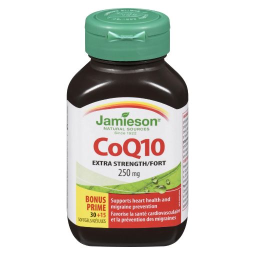 Picture of JAMIESON COQ10 - BONUS 250MG 30+15S                                        