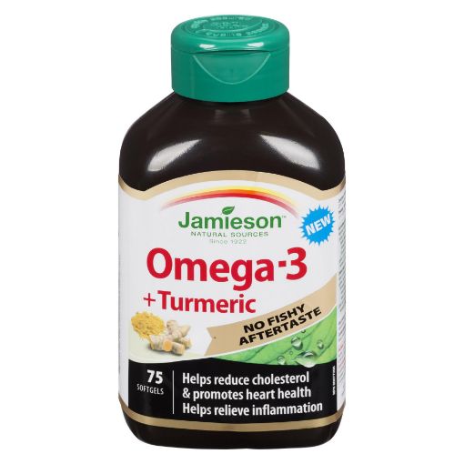 Picture of JAMIESON OMEGA W TURMERIC - NO FISHY - GELCAPS 75S                         