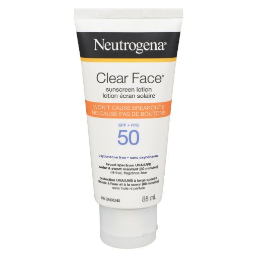 Picture of NEUTROGENA CLEAR FACE LOTION SPF50 88ML                                    