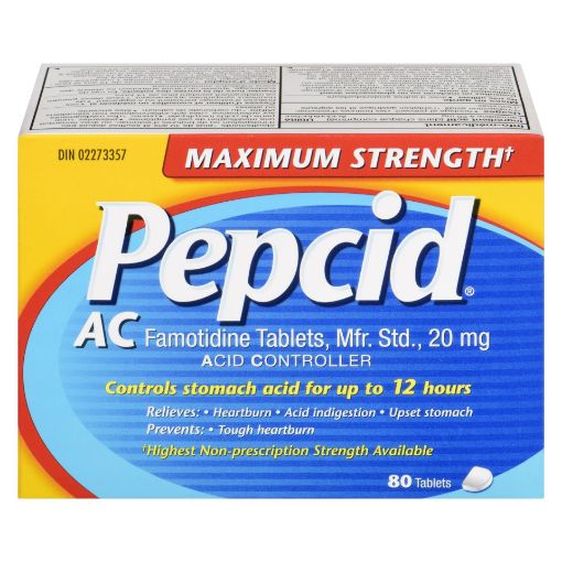 Picture of PEPCID AC MAX STRENGTH TABLETS 80S