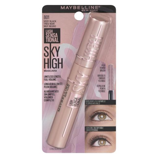 Picture of MAYBELLINE LASH SENSATIONAL SKY HIGH MASCARA - VERY BLACK                  