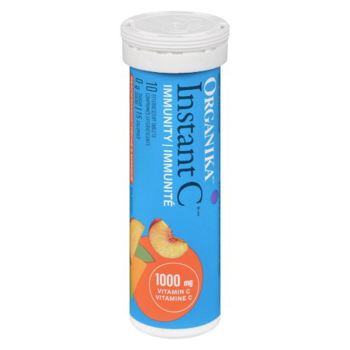 Picture of ORGANIKA INSTANT-C EFFERVESCENT W/ STEVIA - PEACH MANGO 10S