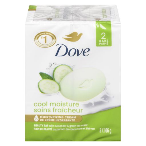 Picture of DOVE BAR SOAP - GO FRESH COOL MOISTURE 2X106GR                             