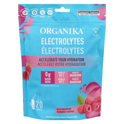 Picture of ORGANIKA ELECTROLYTES SACHET - WILD RASPBERRY 20S
