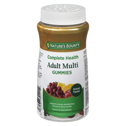 Picture of NATURES BOUNTY ADULT GUMMIES MULTI-VITAMINS 75S                            