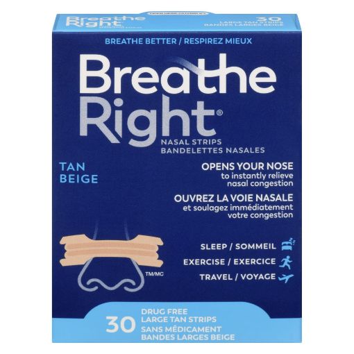 Picture of BREATHE RIGHT TAN LG 30S