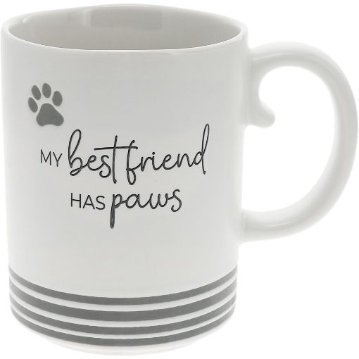 Picture of PAVILION GIFT COMPANY STONEWARE MUG - MY BESTFRIEND HAS PAWS 15OZ