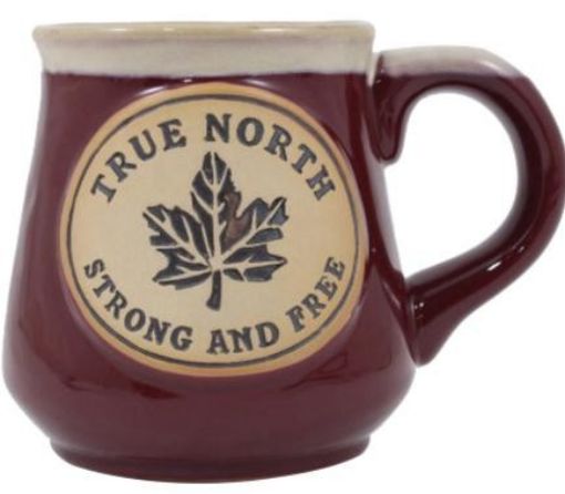 Picture of SPLASH CERAMIC MUG - TRUE NORTH STRONG AND FREE 16OZ