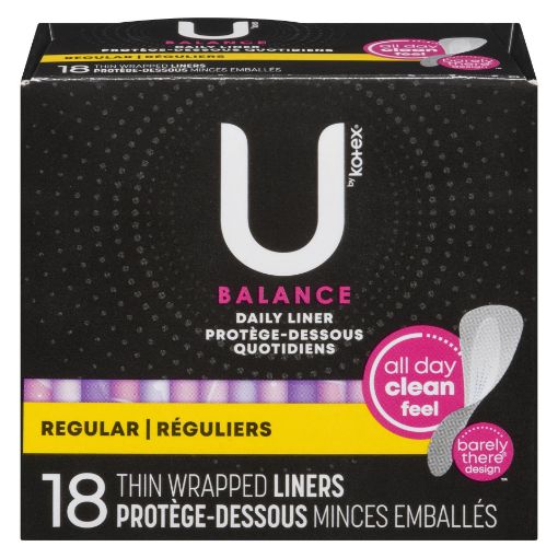 Picture of U BY KOTEX PANTILINERS - BARELY THERE 18S            