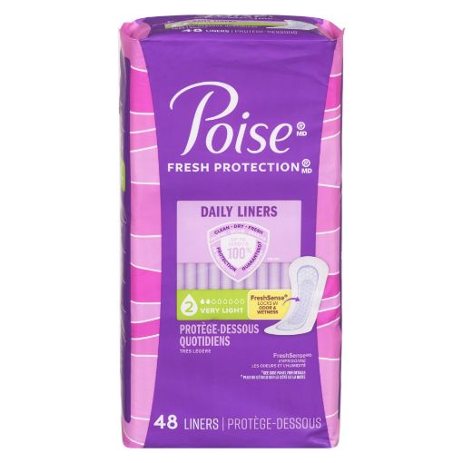 Picture of POISE DAILY LINERS FOR BLADDER LEAKS - VERY LIGHT 48S