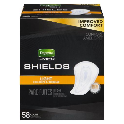 Picture of DEPEND FRESH PROTECTION SHIELDS FOR MEN - LIGHT 58S