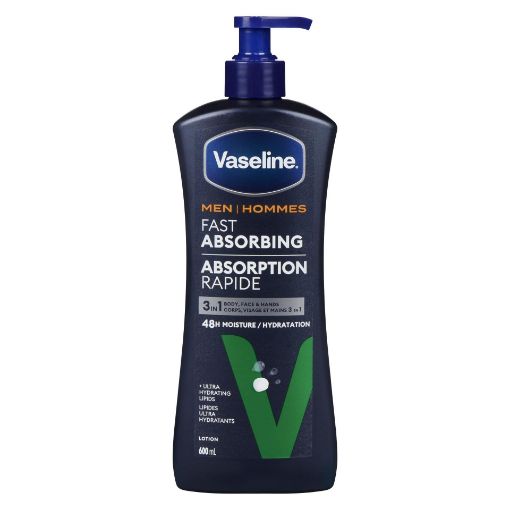 Picture of VASELINE MENS LOTION - FAST ABSORBING 600ML                                