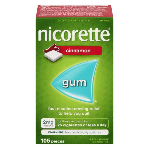 Picture of NICORETTE GUM - CINNAMON 2MG 105S                                          
