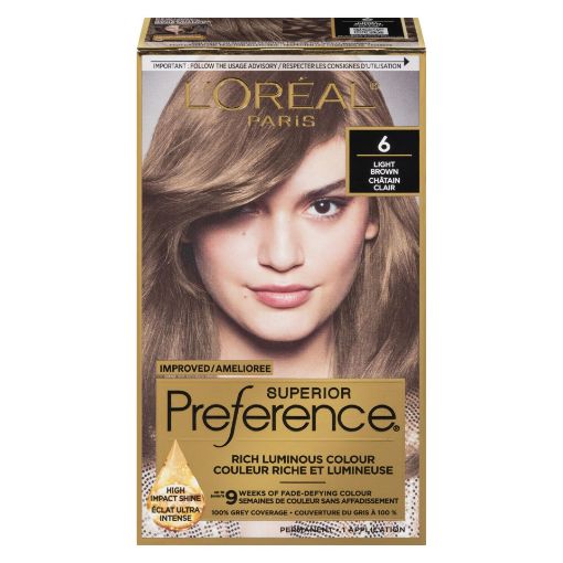 Picture of LOREAL PREFERENCE HAIR COLOUR - LIGHT BROWN #6