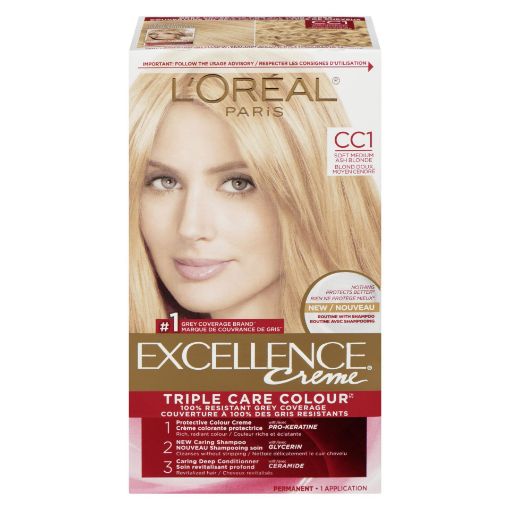 Picture of LOREAL EXCELLENCE HAIR COLOUR - SOFT MEDIUM ASH BLONDE #CC1