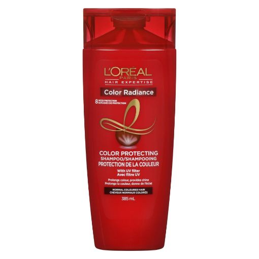 Picture of LOREAL HAIR EXPERTISE COLOUR RADIANCE SHAMPOO - REGULAR 385ML              